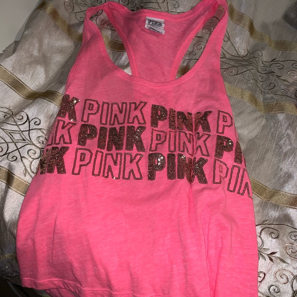 PINK Victorias Secret sparkle tank top